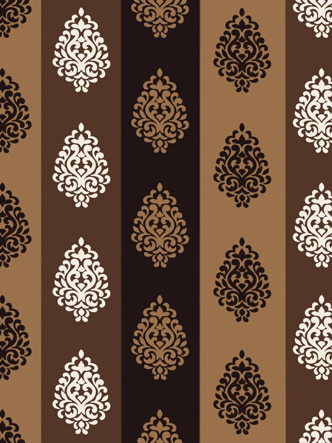 Story@home Nature Brown & Beige Set of 2 Ethnic Motifs Long Door Curtains