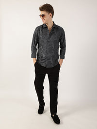 Thomas Scott Men Premium Slim Fit Opaque Casual Shirt