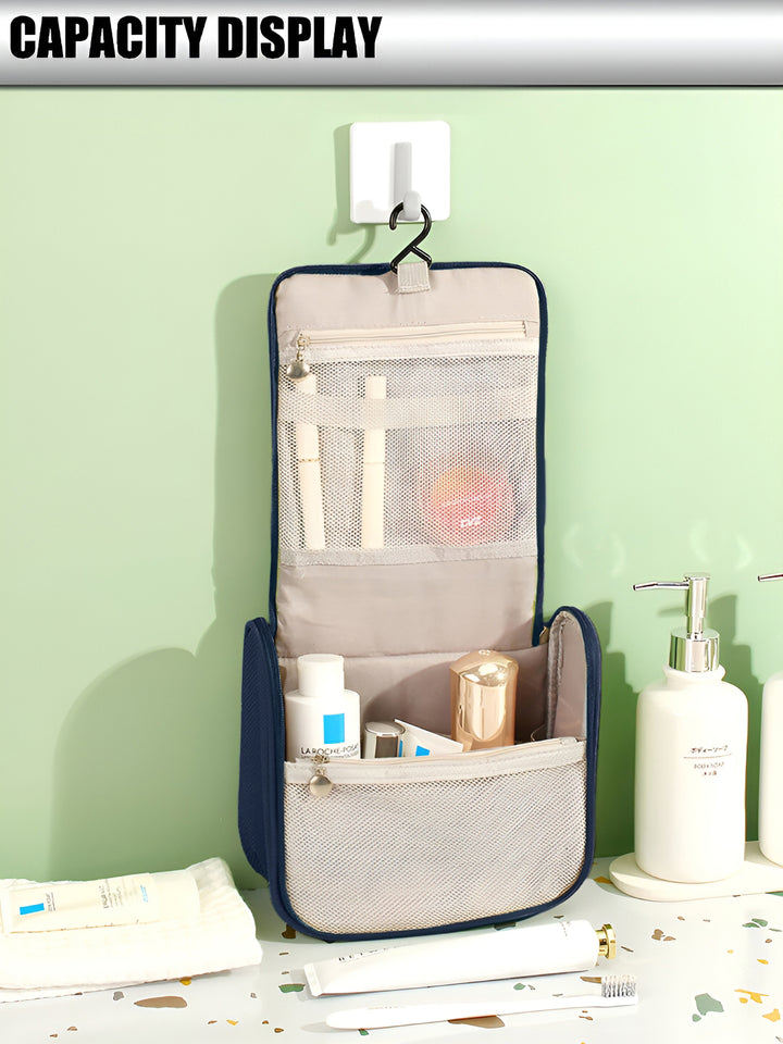 Cortina Navy Blue Water Resistant Makeup Organiser