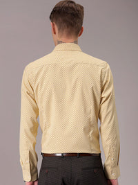 The Indian Garage Co. X Luxe Men Spread Collar Micro Ditsy Printed Slim Fit Formal Shirt