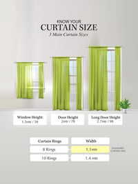 Cortina Teal Green Set of 2 Polka Dots Embossed Door Curtains