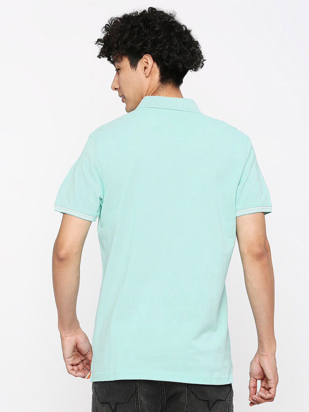 SPYKAR Polo Collar Slim Fit Cotton T-shirt