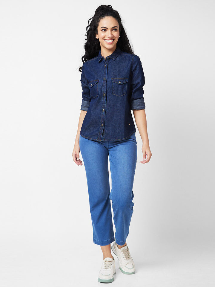 SPYKAR Women Pure Cotton Casual Shirt