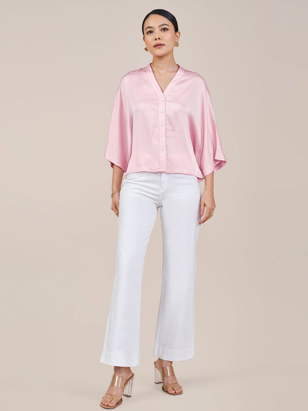 AND Women Extended Sleeves Shirt Style Top