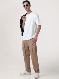 Bene Kleed Men Pure Cotton Relaxed Fit Cargo Trouser