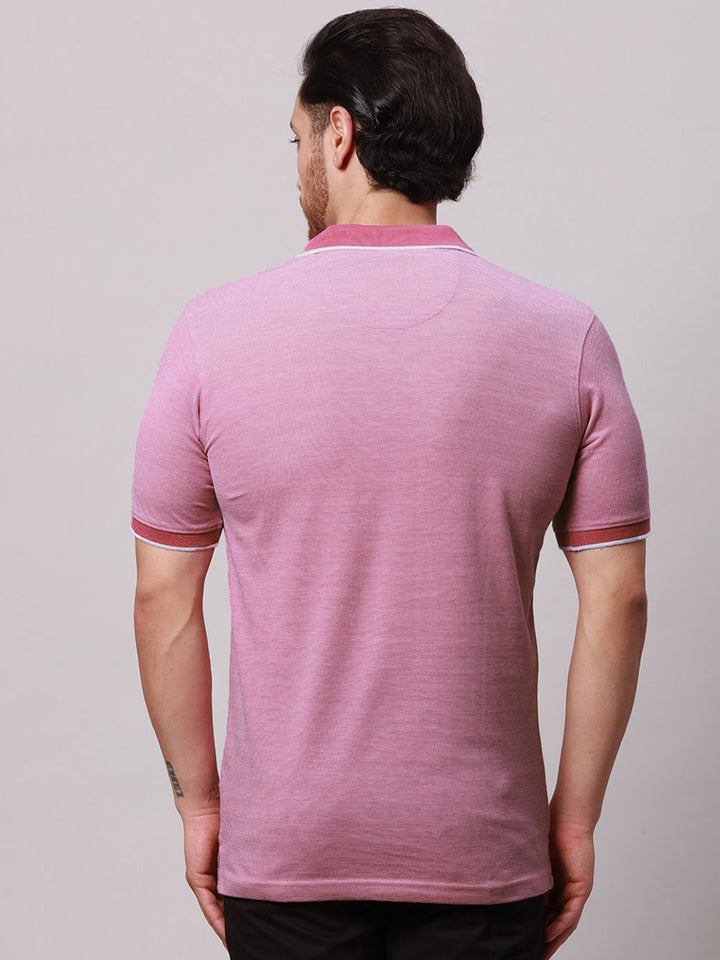 Park Avenue Men Polo Collar Pockets Slim Fit T-shirt