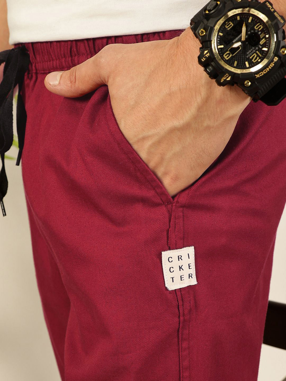 Thomas Scott Men Regular Fit Classic Easy Wash Mid-Rise Woven Joggers