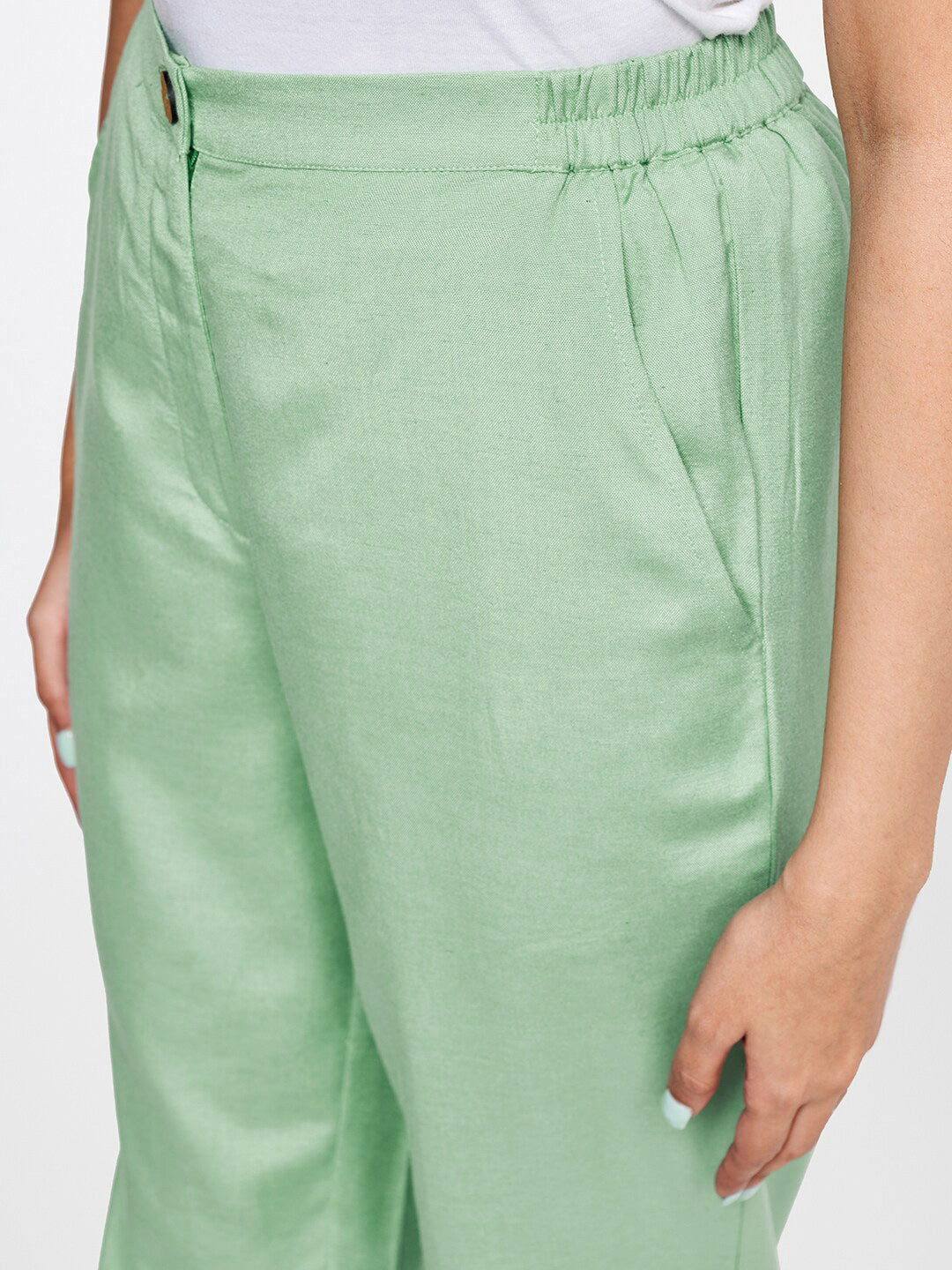 Global Desi Women Straight Fit Trousers