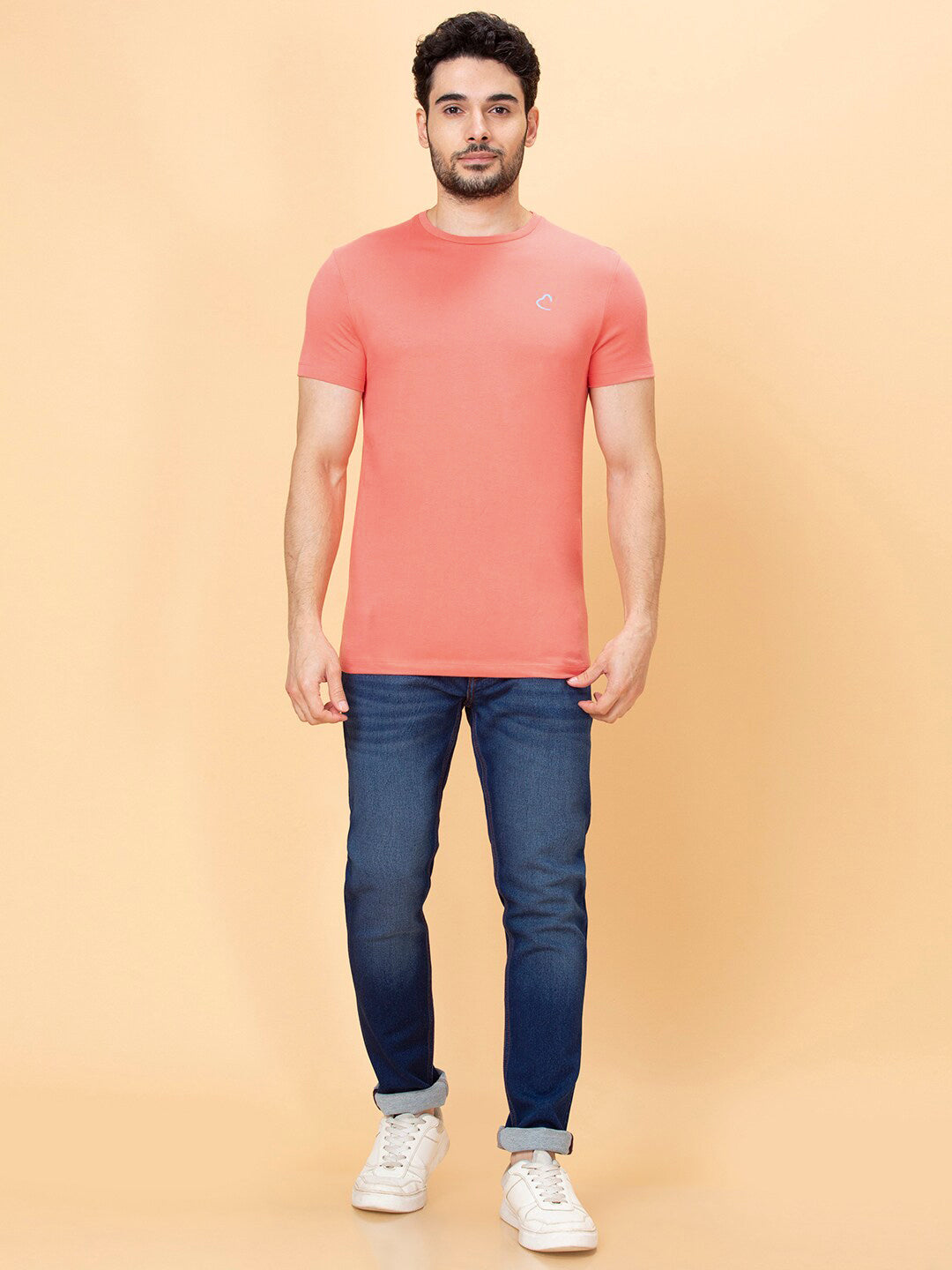 Being Human Round Neck Pure Cotton Casual T-shirt