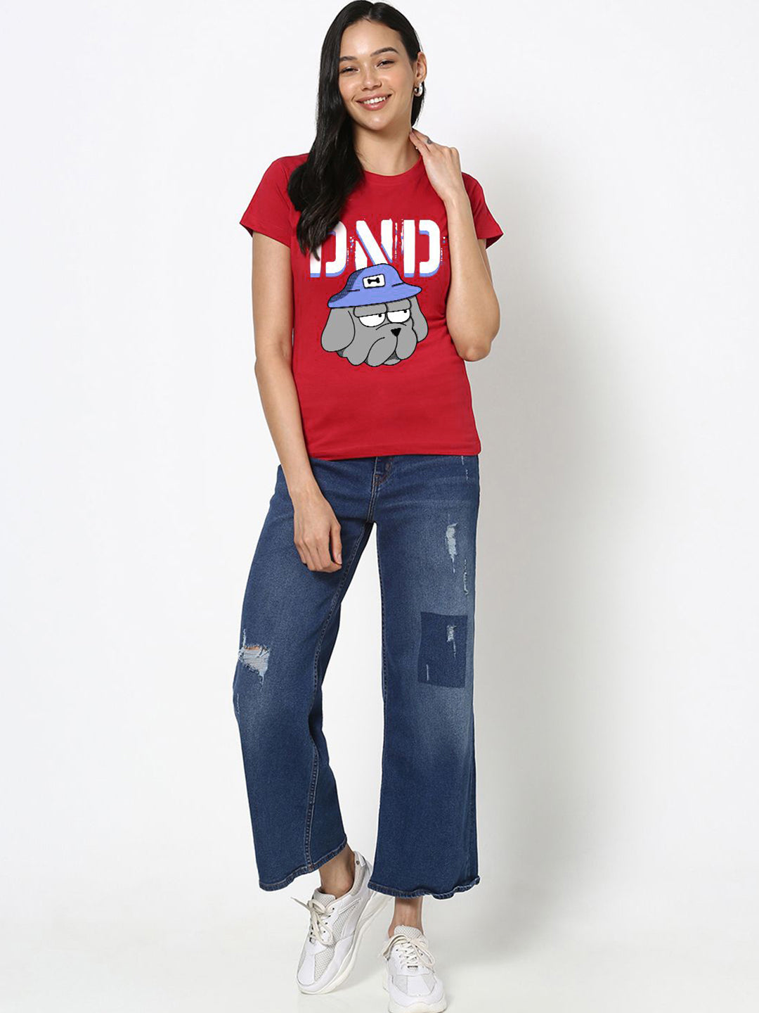 Bewakoof Women Typography Printed Round Neck Pure Cotton T-shirt