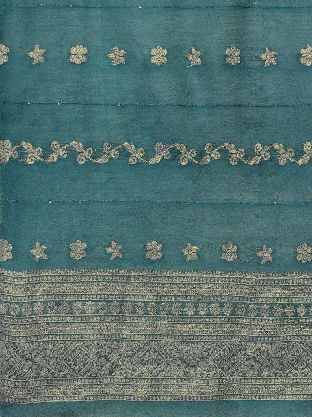 Varanga Yoke Design Thread Work Notc Neck Straight Kurta With Trousers And Dupatta