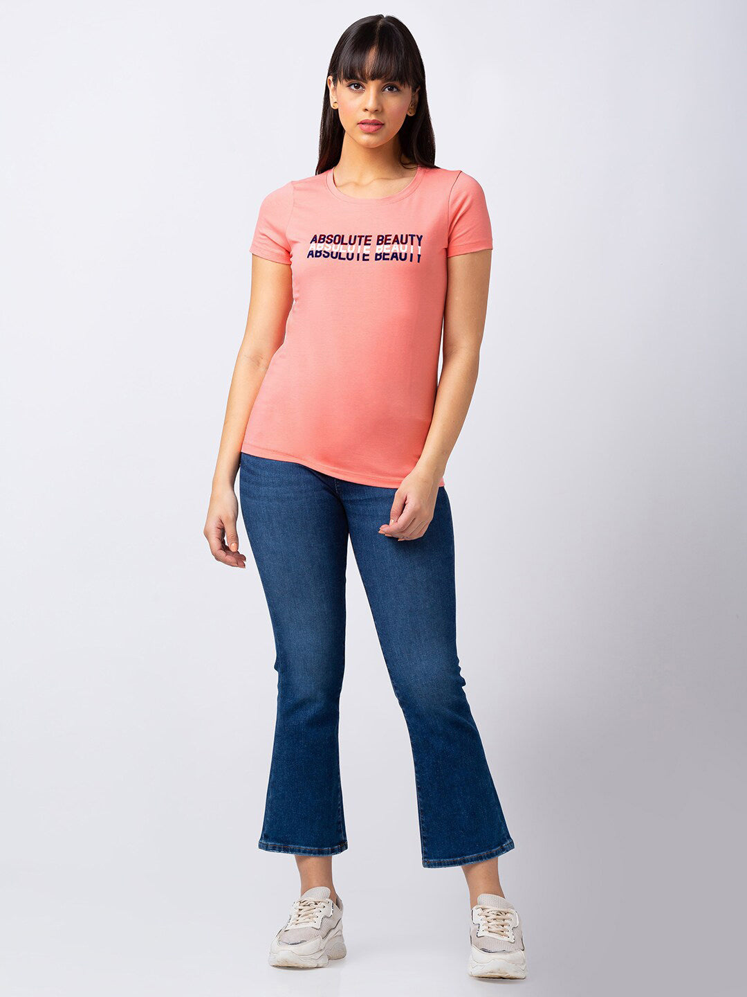 SPYKAR Women Typography Printed T-shirt