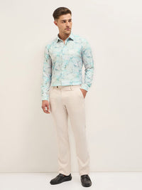THE BEAR HOUSE Men Tailored Fit Opaque Printed Formal Shirt