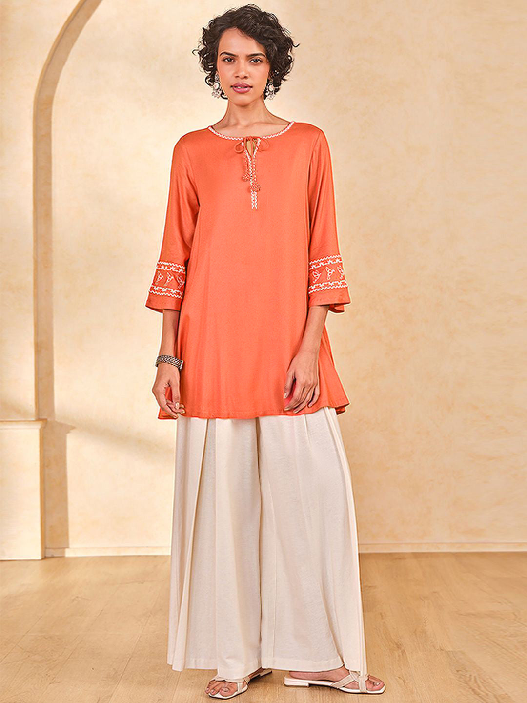 Global Desi Embroidered Tunic