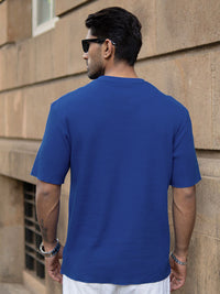 Powerlook Men Drop-Shoulder Sleeves Oversized T-shirt