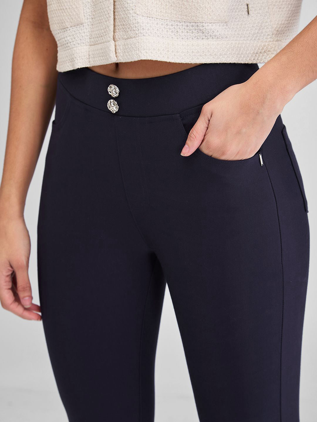 SPYKAR Women Skinny Fit High Rise Track Pants