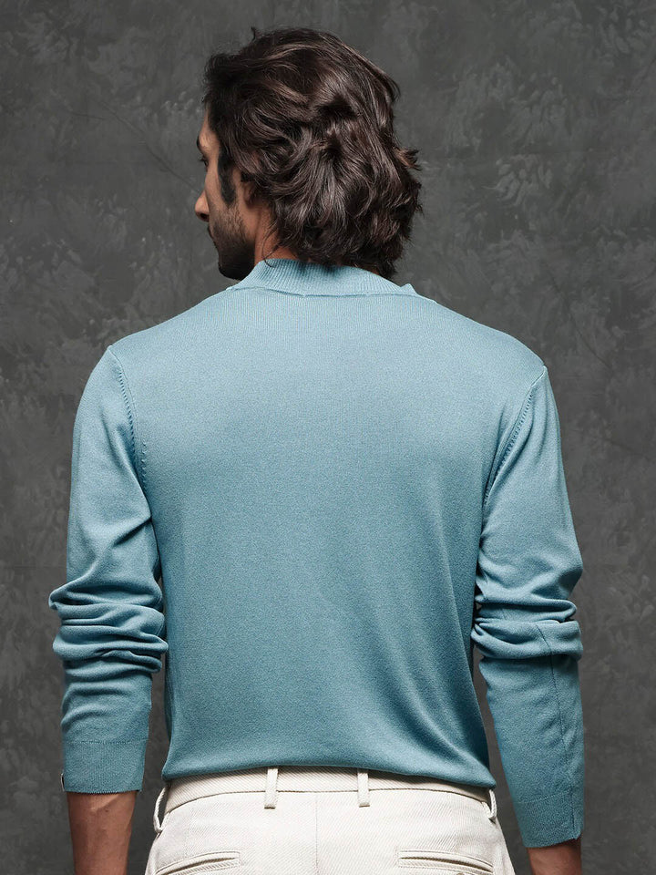 RARE RABBIT Men Alfo 1 High Neck Sweater