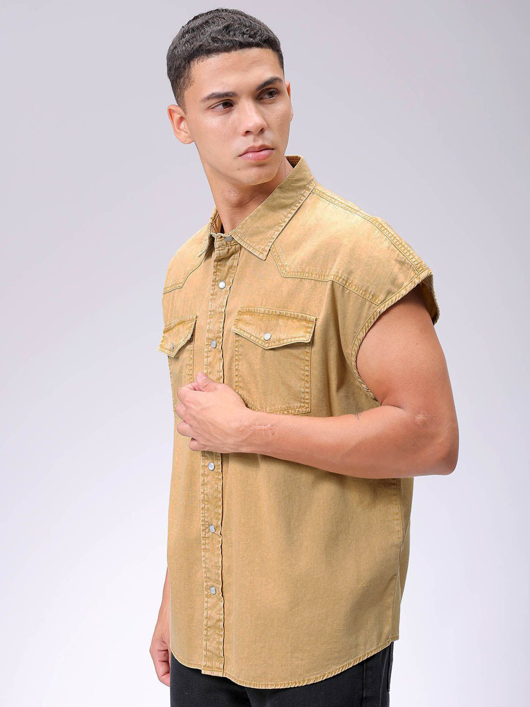 The Indian Garage Co Men Boxy Pure Cotton Casual Shirt