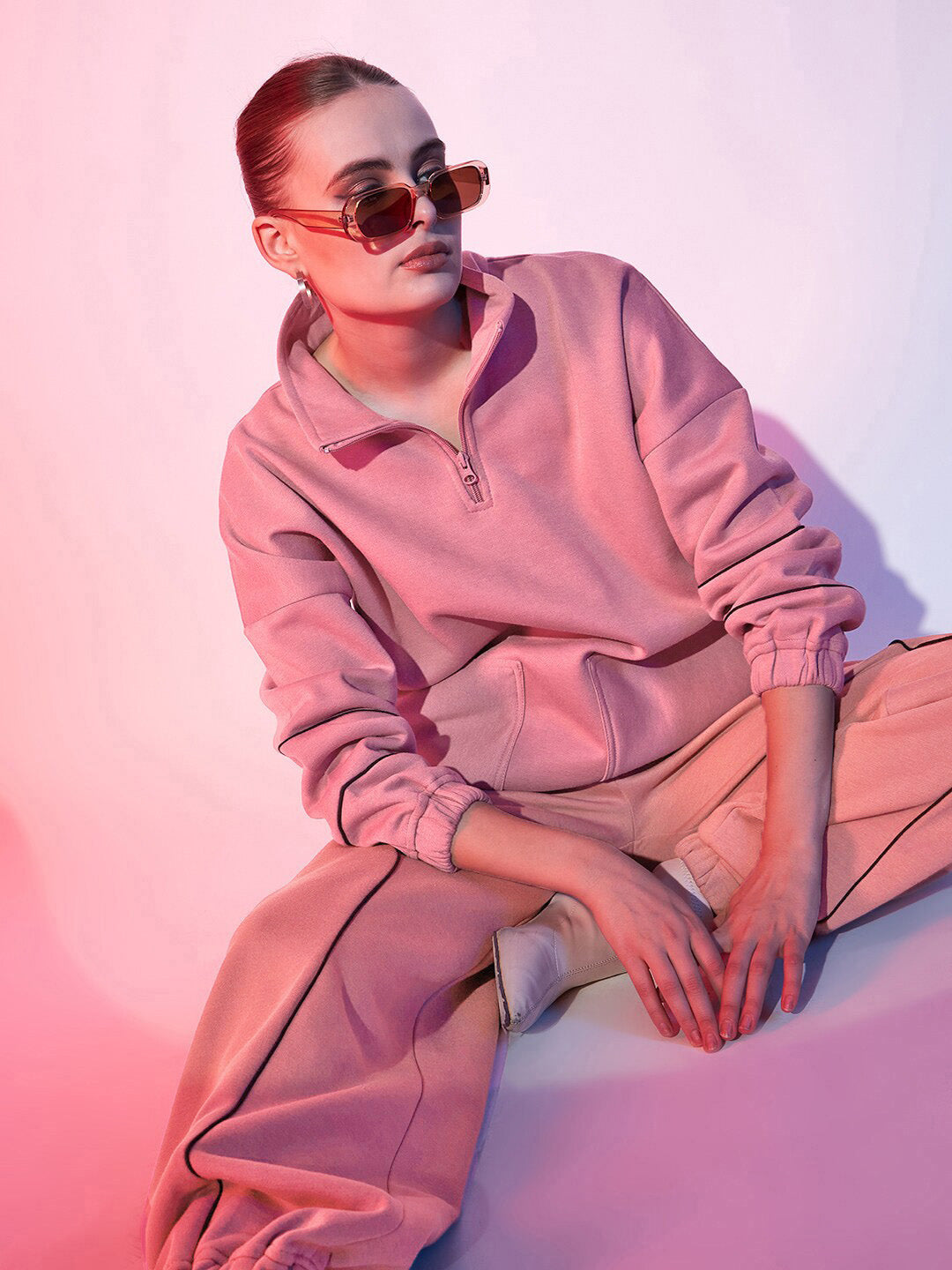 STREET 9 Women Pink Loose Fit Joggers