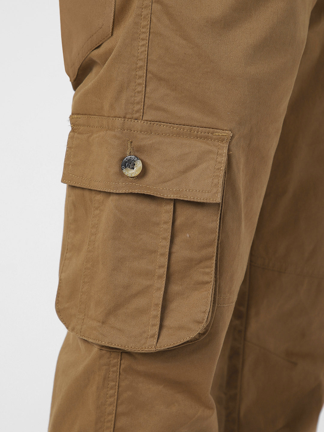 Urbano Fashion Men Mid-Rise Cargos Trousers