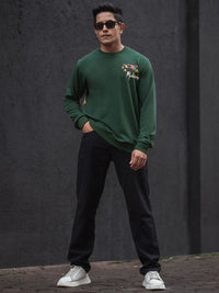 Powerlook Men Graphic Printed Round Neck Sweatshirt