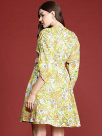 all about you Floral Print Wrap Dress