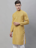 SOJANYA Kurta Kolar Bercetak Motif Etnik Mandarin