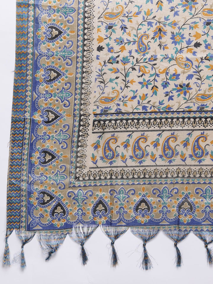 Varanga Woven Design Zari Kurta with Trousers & Dupatta