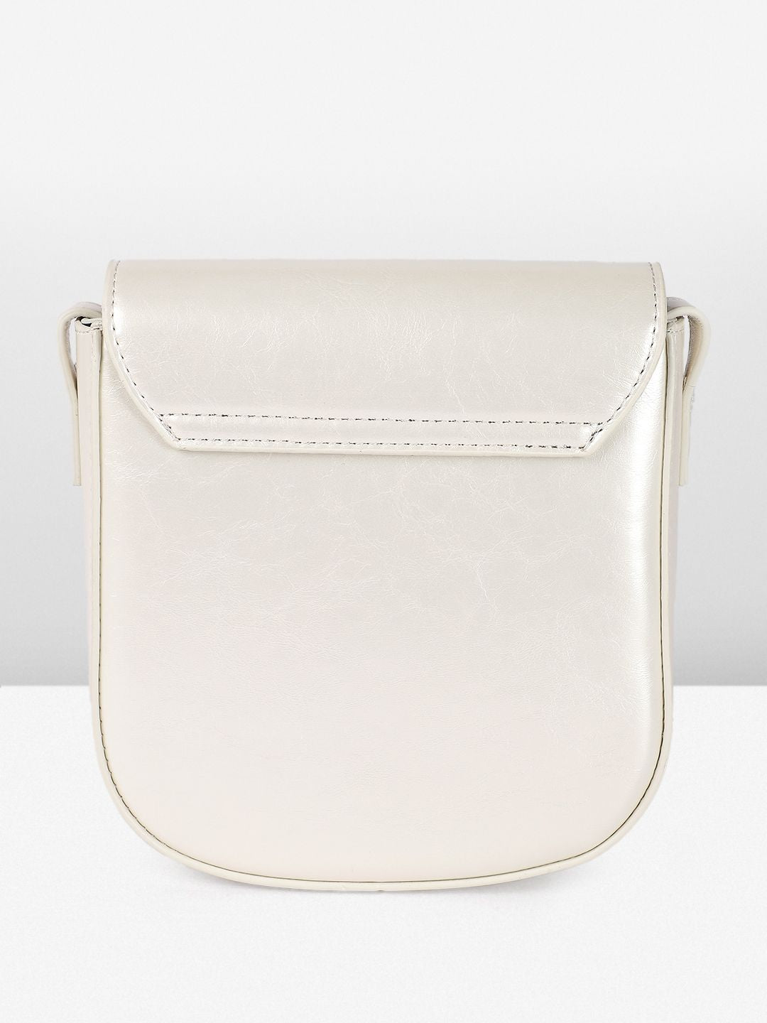 DressBerry Textured Structured Sling Bag with Bow Detail