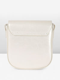 DressBerry Textured Structured Sling Bag with Bow Detail