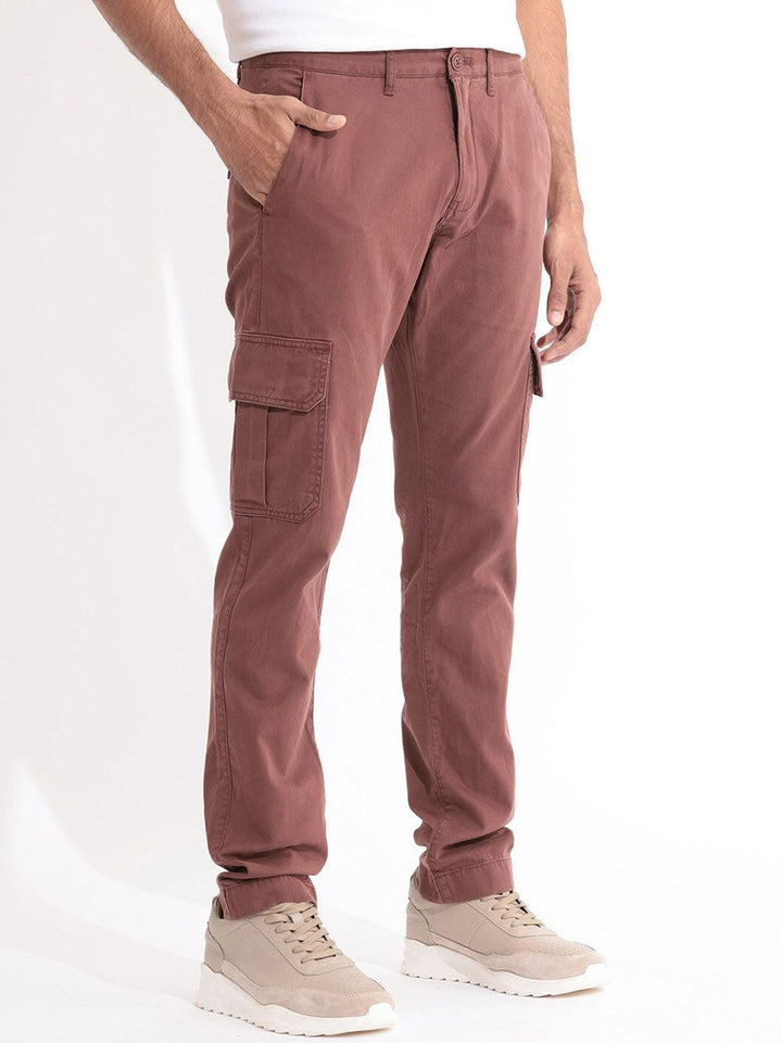 RARE RABBIT Men Inbuil Slim Fit Mid-Rise Plain Cotton Joggers