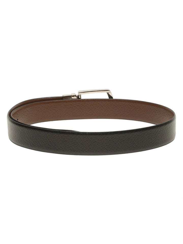 Teakwood Leathers Men Textured Leather Reversible Belt