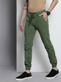 The Indian Garage Co Men Green Joggers Trousers