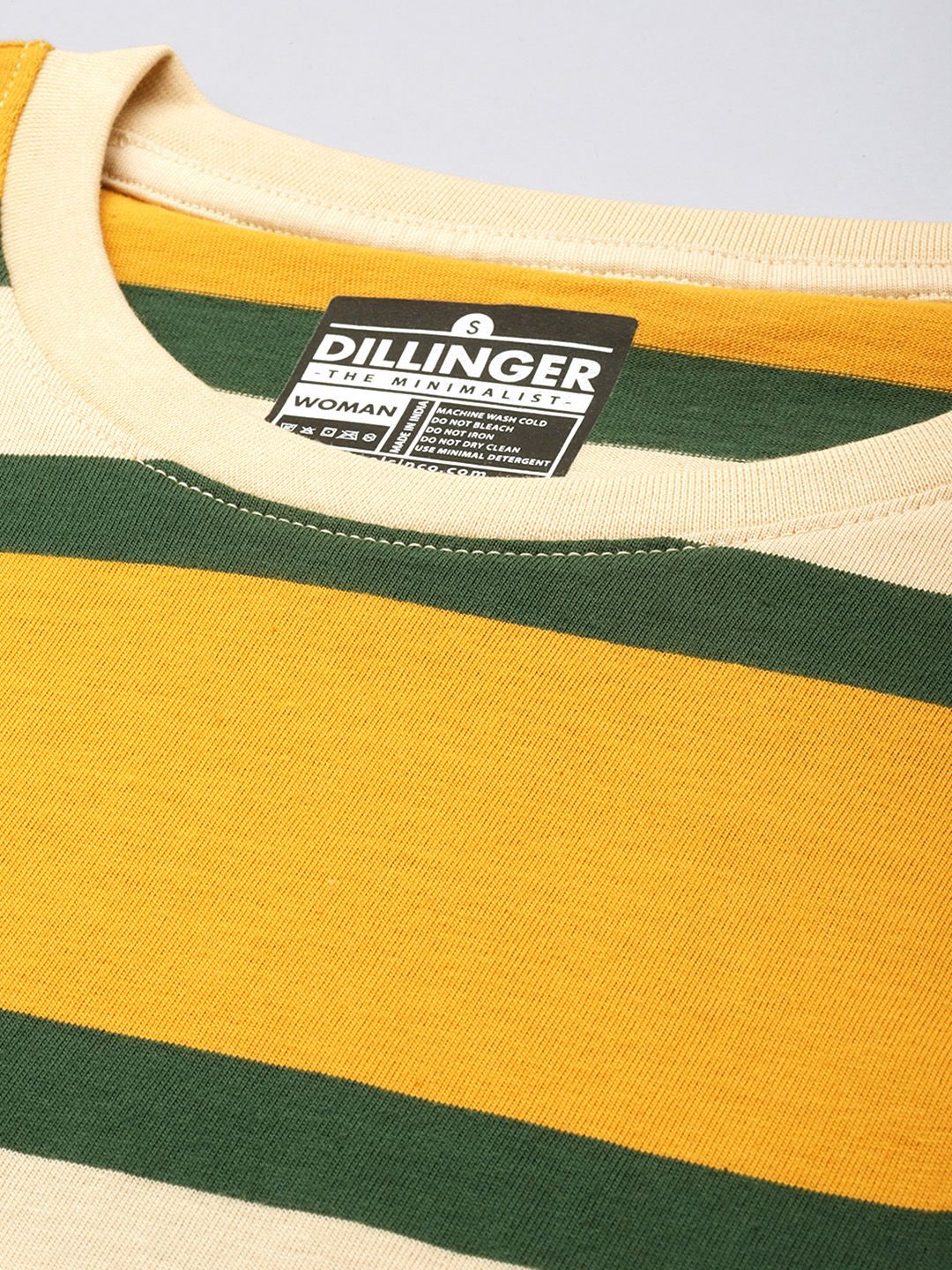 Dillinger Womens Lengan Pendek Benang Benang Biasa Dyed Tshirt