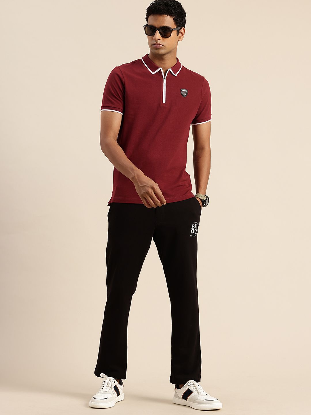 Being Human Pure Cotton Polo Collar Casual T-shirt