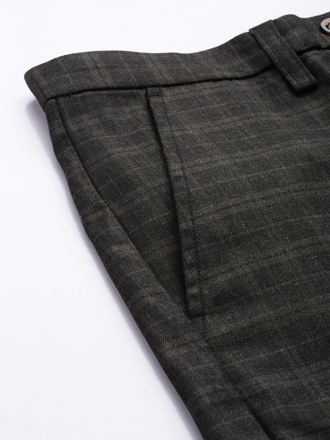 The Indian Garage Co Self Design Regular Fit Chinos Trousers