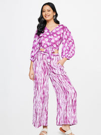 Global Desi Women Printed Top with Trousers