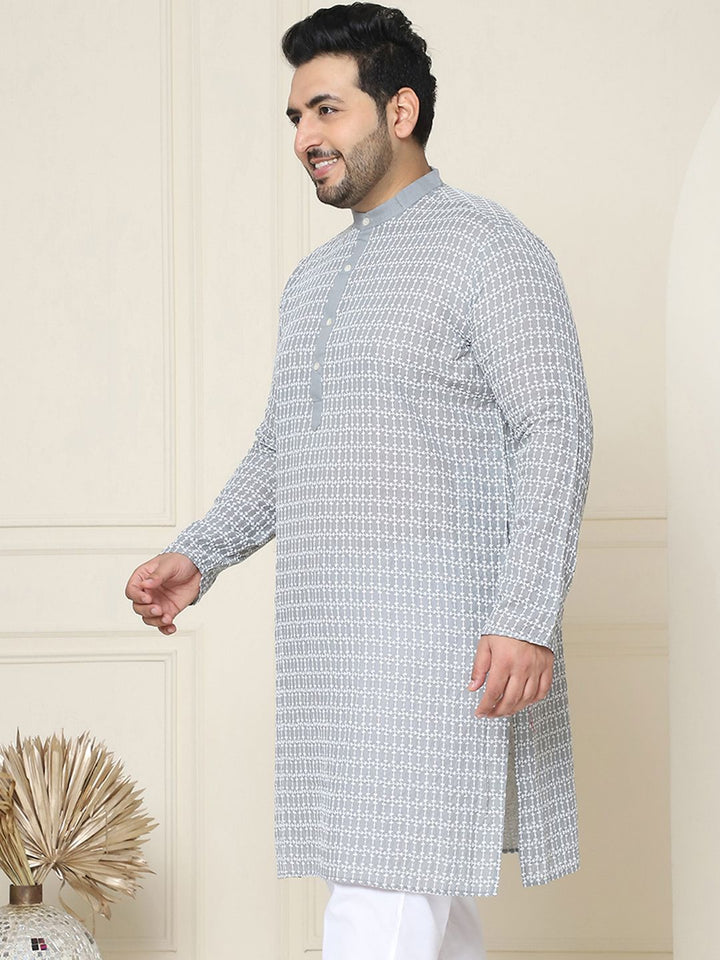 SOJANYA PLUS Embroidered Cotton Kurta