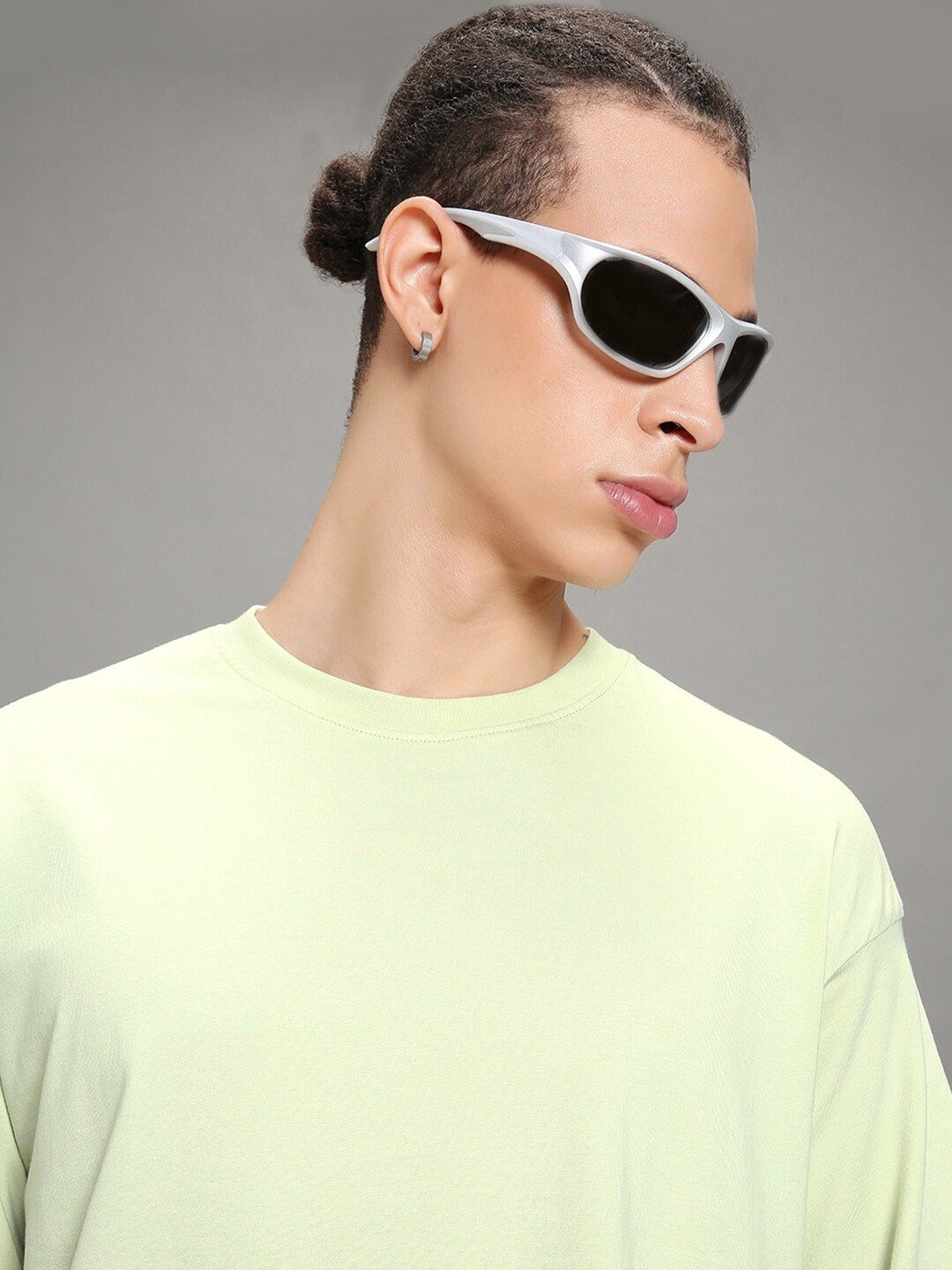 Bewakoof Drop-Shoulder Sleeves Oversized Cotton T-shirt