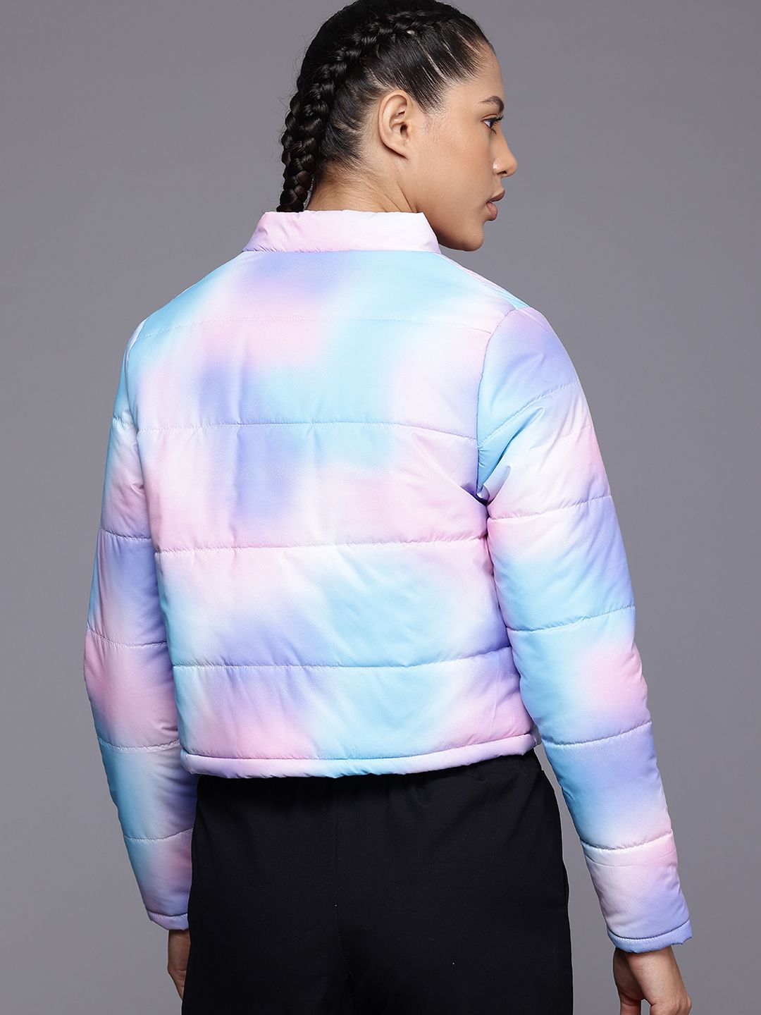 HRX by Hrithik Roshan Dyed Crop Padded Lifestyle Jacket