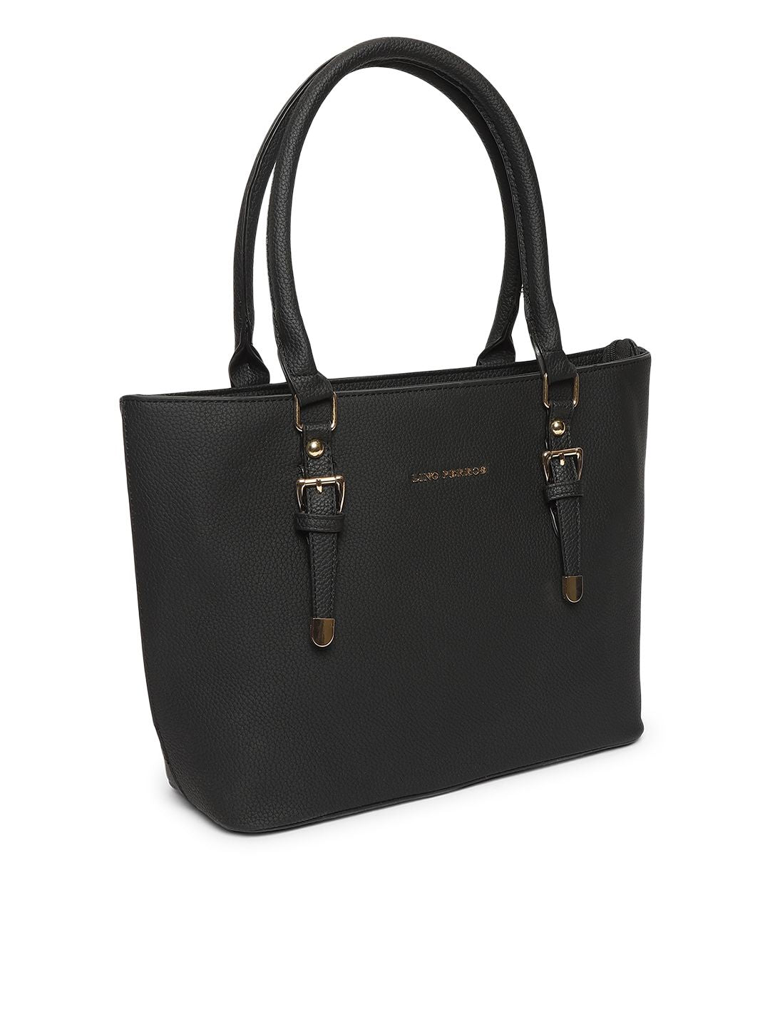 Lino Perros Black Solid Shoulder Bag