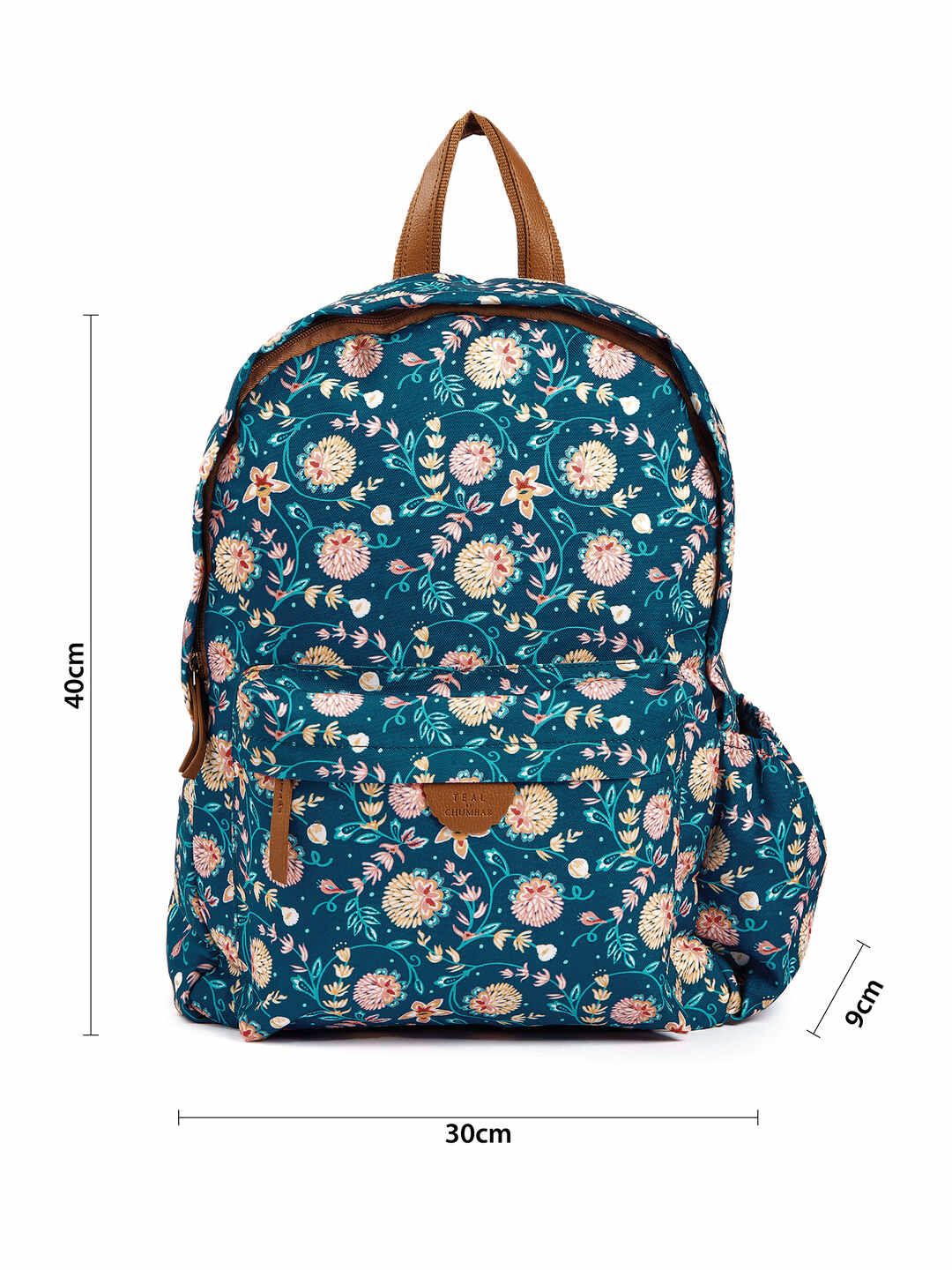 TEAL BY CHUMBAK Women Printed Light Weight Medium Back Pack