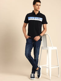 Being Human Printed Polo Collar Pure Cotton T-shirt