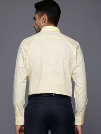 Raymond Pure Cotton Slim Fit Self-Checked Formal Shirt