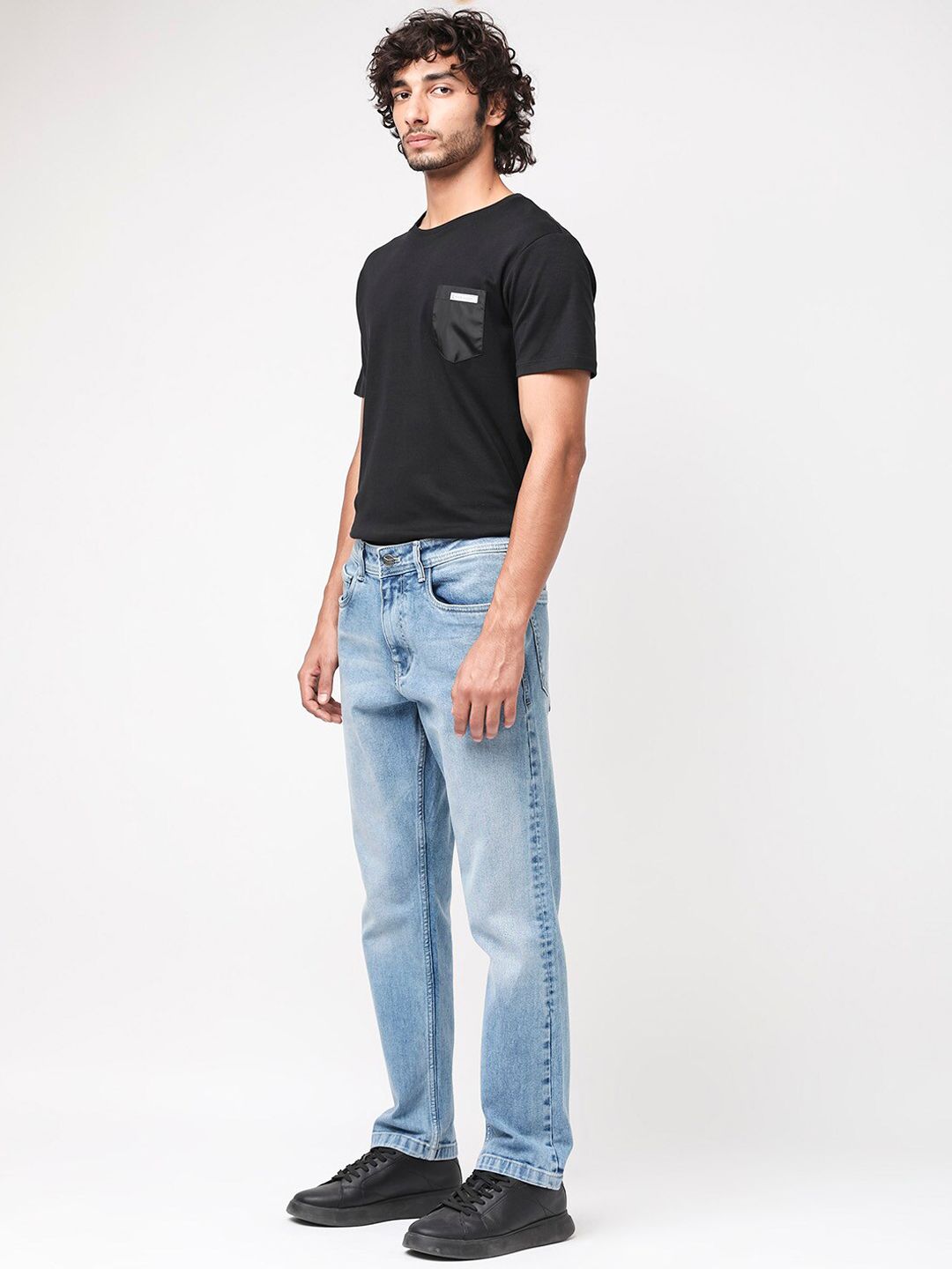 RARE RABBIT Men Polin Regular Fit Stretchable Jeans