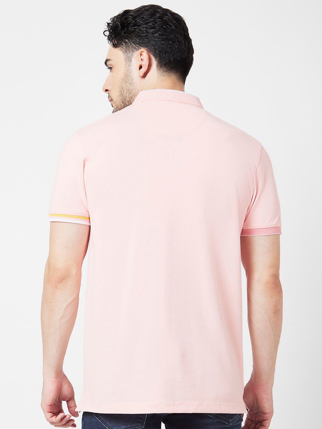 SPYKAR Polo Collar Slim Fit Cotton T-Shirt