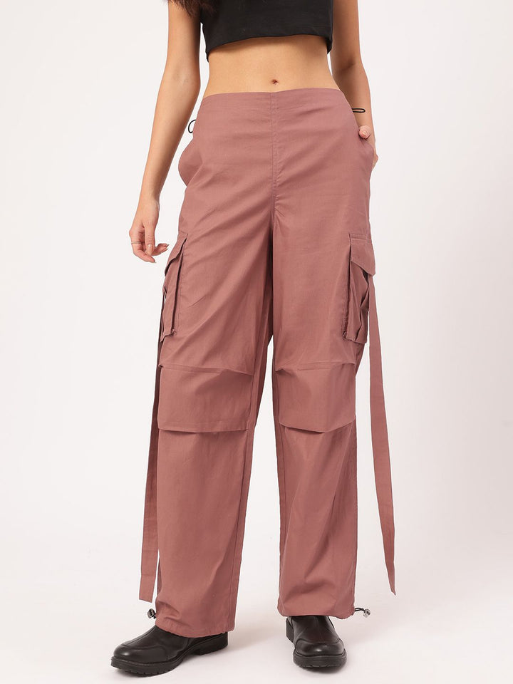 DressBerry Women Urban Utility Parachute Cargo Trousers