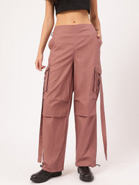 DressBerry Women Urban Utility Parachute Cargo Trousers