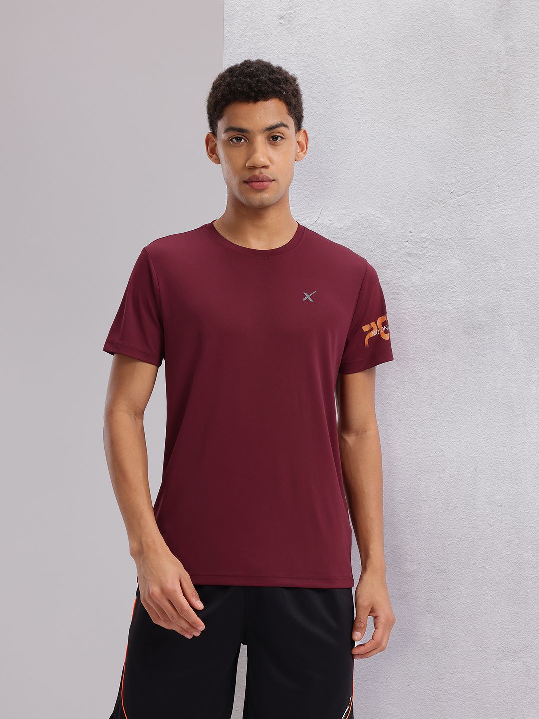 HRX by Hrithik Roshan Placement Print Training T-shirt