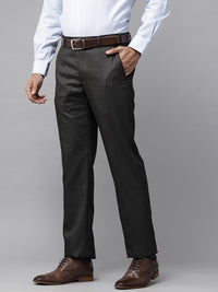 Park Avenue Men Regular Fit Checked Formal Trousers